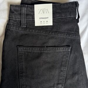 Zara Black Straight Leg Jeans